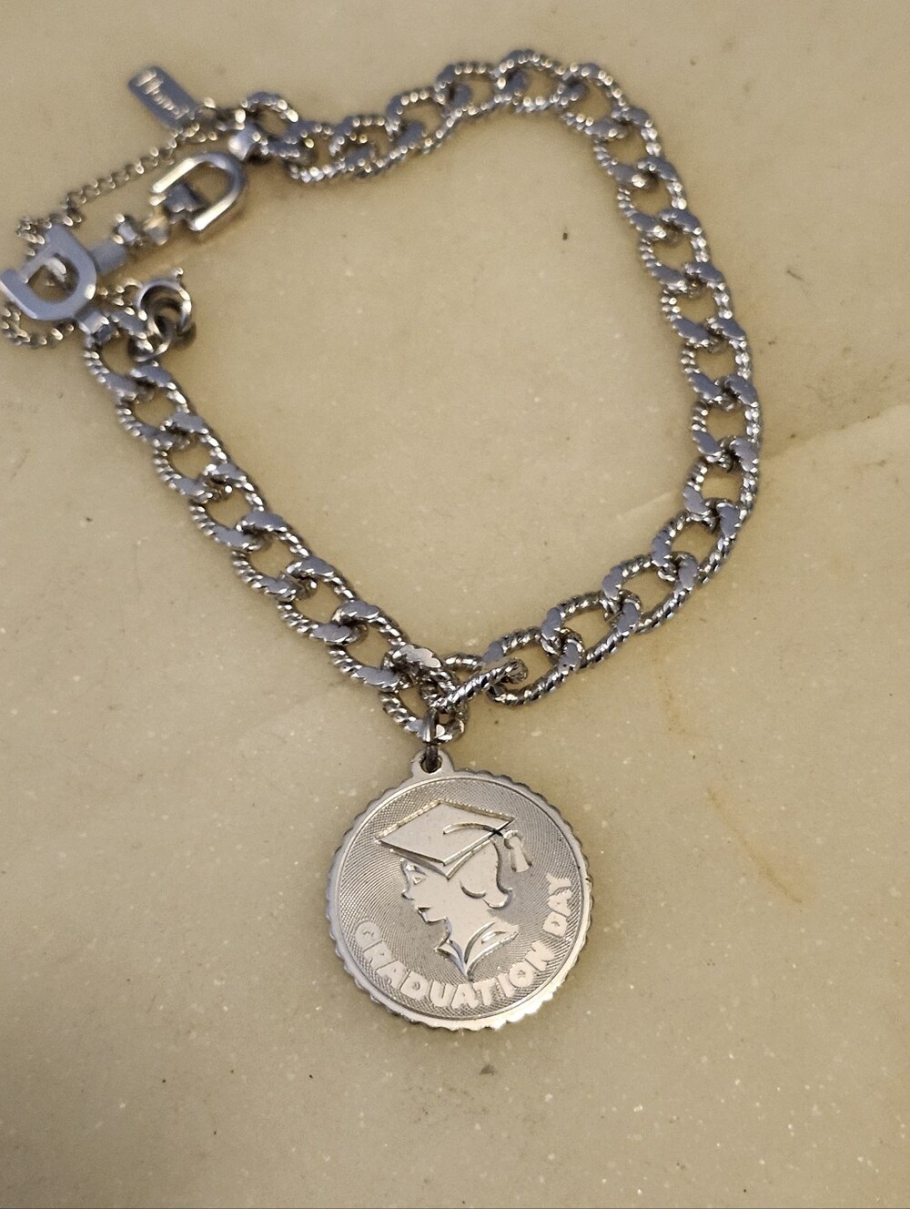 Monet Graduation Day Silver-Tone Charm Bracelet